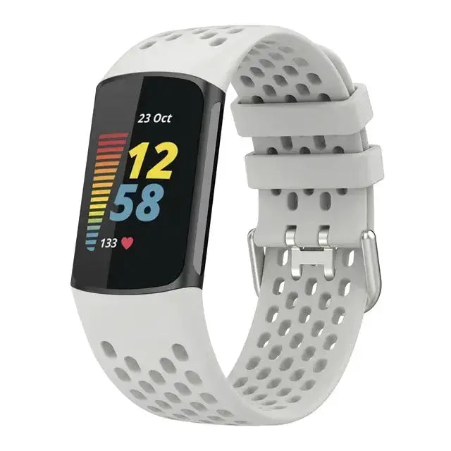 Silicone Strap for the Fitbit Charge 5/6 Series (12 colours available) by Habicare