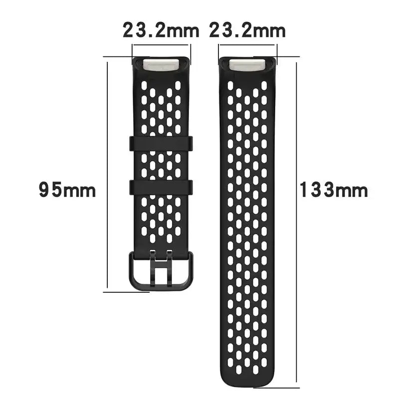 Silicone Strap for the Fitbit Charge 5/6 Series (12 colours available) by Habicare