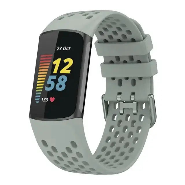 Silicone Strap for the Fitbit Charge 5/6 Series (12 colours available) by Habicare