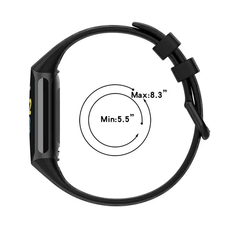 Silicone Strap for the Fitbit Charge 5/6 Series (12 colours available) by Habicare