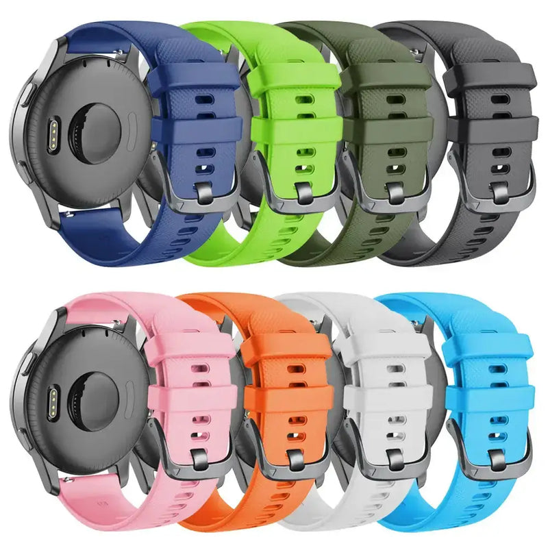 Silicone Strap for the Garmin Forerunner 255 Series (available in 13 colours) by Habicare