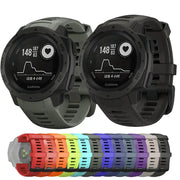 Silicone Strap for the Garmin Instinct 1/2/Esports/Solar Series (22mm) (13 colours available) by Habicare