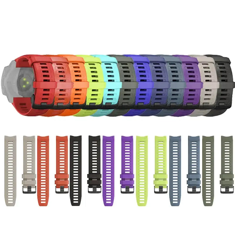 Silicone Strap for the Garmin Instinct 1/2/Esports/Solar Series (22mm) (13 colours available) by Habicare