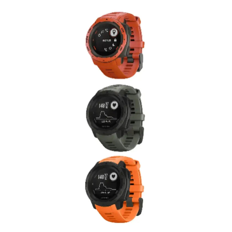 Silicone Strap for the Garmin Instinct 1/2/Esports/Solar Series (22mm) (13 colours available) by Habicare