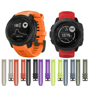 Silicone Strap for the Garmin Instinct 1/2/Esports/Solar Series (22mm) (13 colours available) by Habicare