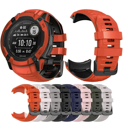 Silicone Strap for the Garmin Instinct 2X Solar Series (available in 4 colours) by Habicare