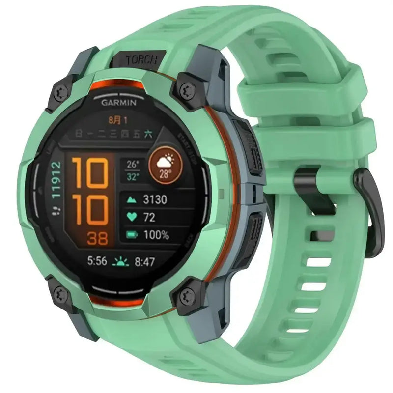 Silicone Strap for the Garmin Instinct 3/3 Solar Series (45 & 50mm) (12 colours available) by Habicare