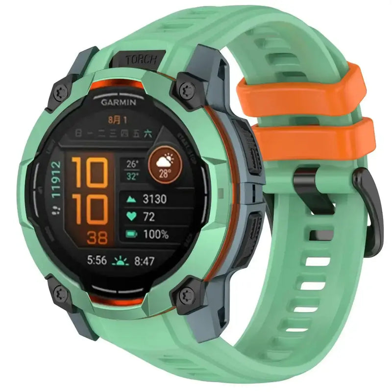 Silicone Strap for the Garmin Instinct 3/3 Solar Series (45 & 50mm) (12 colours available) by Habicare