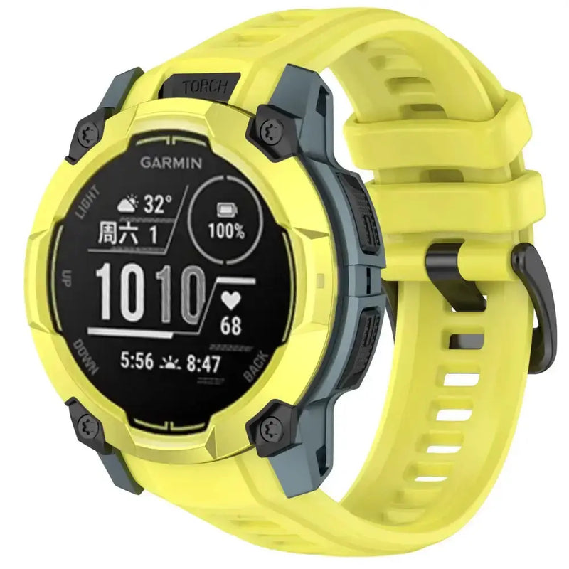 Silicone Strap for the Garmin Instinct 3/3 Solar Series (45 & 50mm) (12 colours available) by Habicare