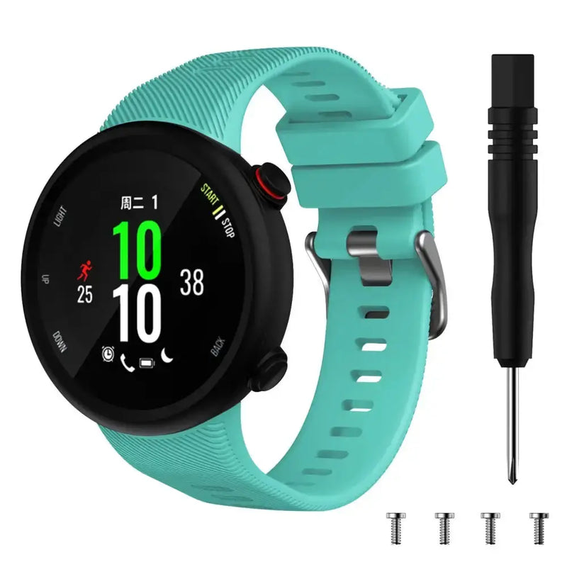 Silicone Strap for the Garmin Swim 2 & Forerunner 45S Series (available in 15 colours) by Habicare