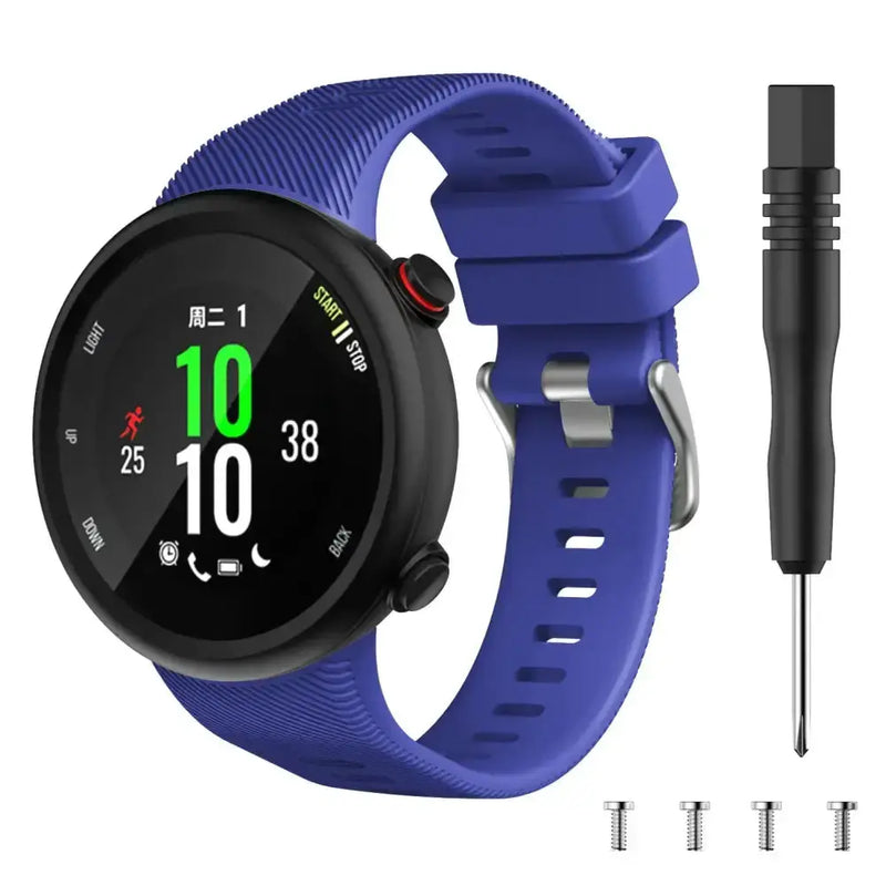 Silicone Strap for the Garmin Swim 2 & Forerunner 45S Series (available in 15 colours) by Habicare