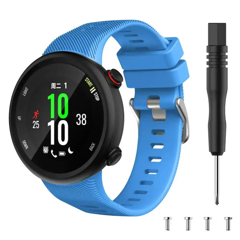 Silicone Strap for the Garmin Swim 2 & Forerunner 45S Series (available in 15 colours) by Habicare
