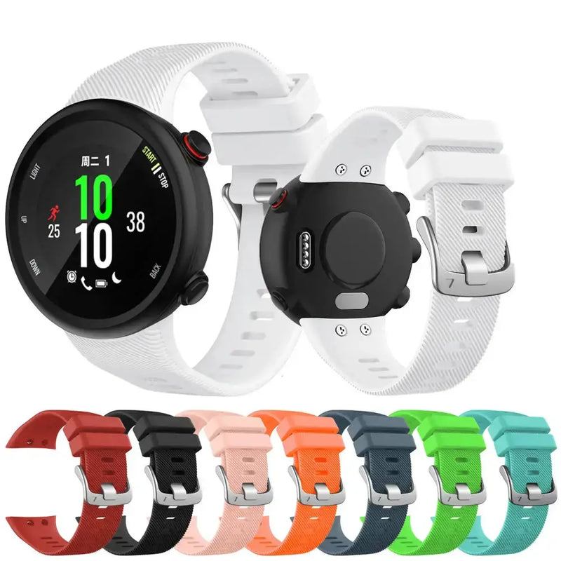 Silicone Strap for the Garmin Swim 2 & Forerunner 45S Series (available in 15 colours) by Habicare