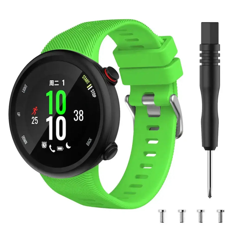 Silicone Strap for the Garmin Swim 2 & Forerunner 45S Series (available in 15 colours) by Habicare