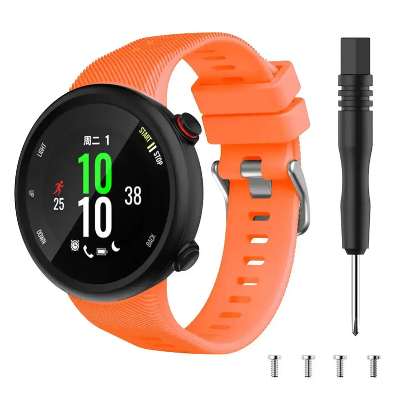 Silicone Strap for the Garmin Swim 2 & Forerunner 45S Series (available in 15 colours) by Habicare