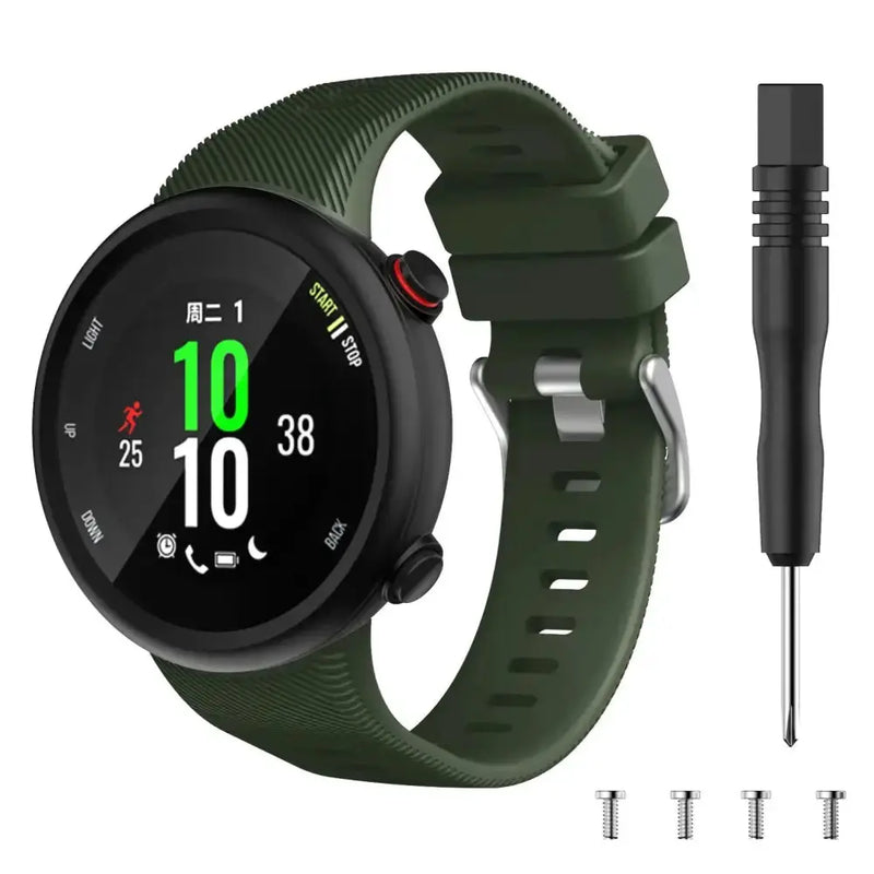 Silicone Strap for the Garmin Swim 2 & Forerunner 45S Series (available in 15 colours) by Habicare