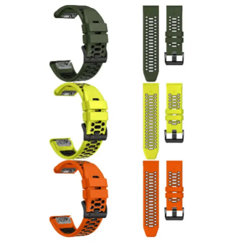 Silicone Watch Band for The Garmin Fenix 6 & 6 Pro (available in 12 colours) by Habicare