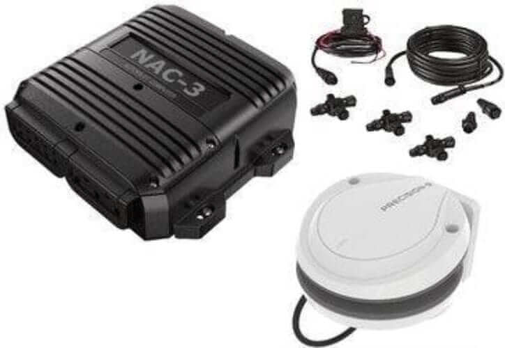 Simrad NAC-3 VRF Core Pack 10m Plus components including NAC-3 Autopilot Computer and cables.
