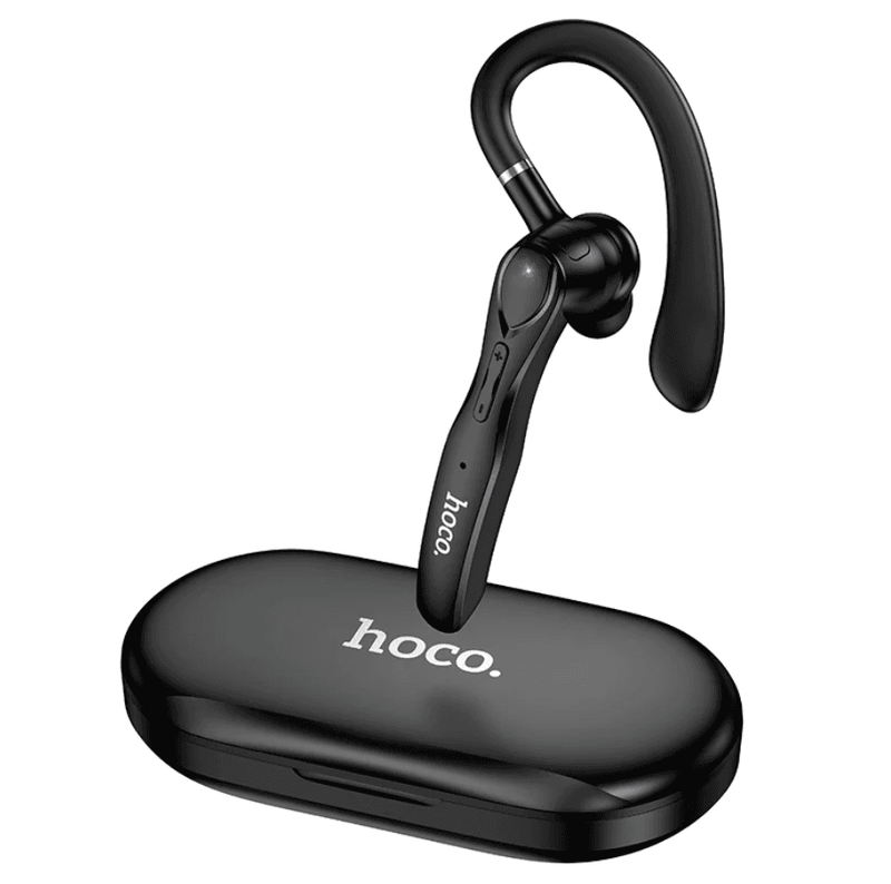 techplus Single-Ear Bluetooth Headset with ENC Noise Cancellation | LED Display & Charging Case (DES60) Single-Ear Bluetooth Headset with ENC Noise Cancellation | LED Display & Charging Case (DES60)