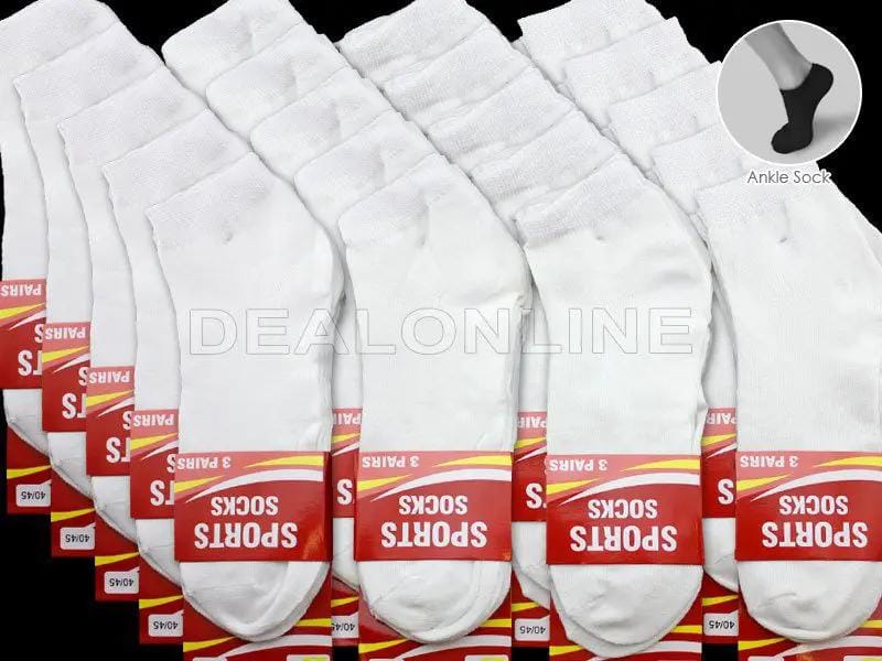 dealonline.co.nz dealonlinenz WHOLESALE - (60 Pairs) WHITE Ankle Socks WHOLESALE - (60 Pairs) WHITE Ankle Socks