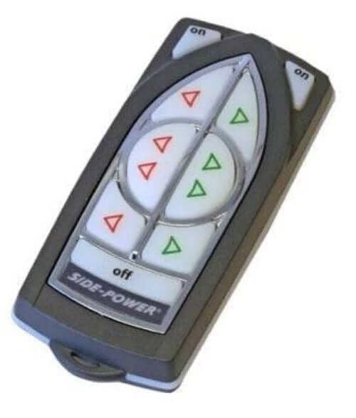 Side-Power RC20E Handheld Radio Remote with control buttons for thruster systems.