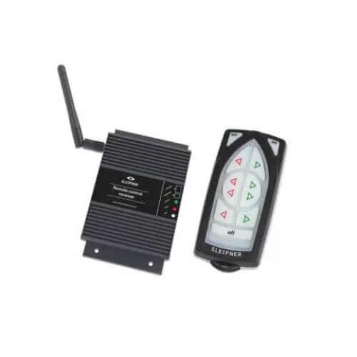 Side-Power RC20E Handheld Radio Remote and receiver for boat thruster control.
