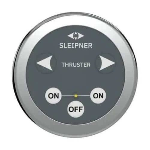 Sleipner Side-Power 8955 Round Touch Panel with thruster control buttons for smart marine applications.