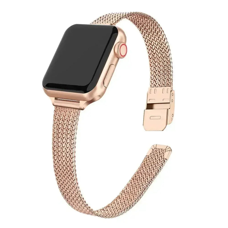 Slim Metal Milanese Strap for the Apple Watch, 3–8 & Ultra Series (5 colours available) by Habicare