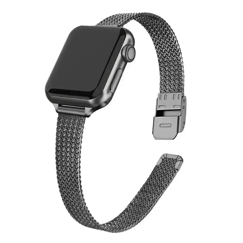 Slim Metal Milanese Strap for the Apple Watch, 3–8 & Ultra Series (5 colours available) by Habicare