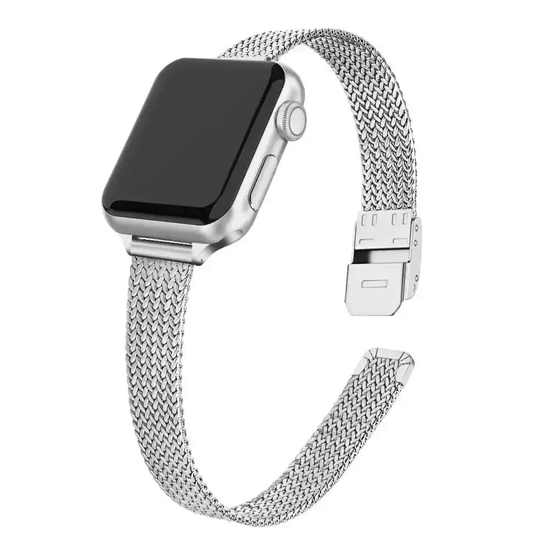 Slim Metal Milanese Strap for the Apple Watch, 3–8 & Ultra Series (5 colours available) by Habicare