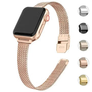 Slim Metal Milanese Strap for the Apple Watch, 3–8 & Ultra Series (5 colours available) by Habicare