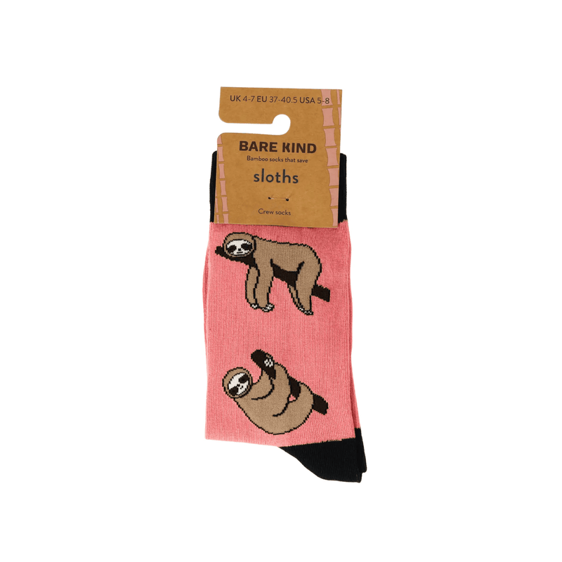 Barekind NZ Socks Save the Sloths Bamboo Socks Save the Sloths Bamboo Socks