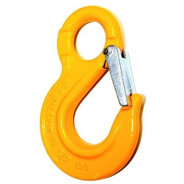 Sling Hook - SLR G80 Eye 20mm 12.5T - Heavy Cast Spring Latch Kit - Yellow Hook