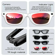 Smart AI Camera Glasses – 8MP HD, Photo/Video, Waterproof (5 types available) by Habicare