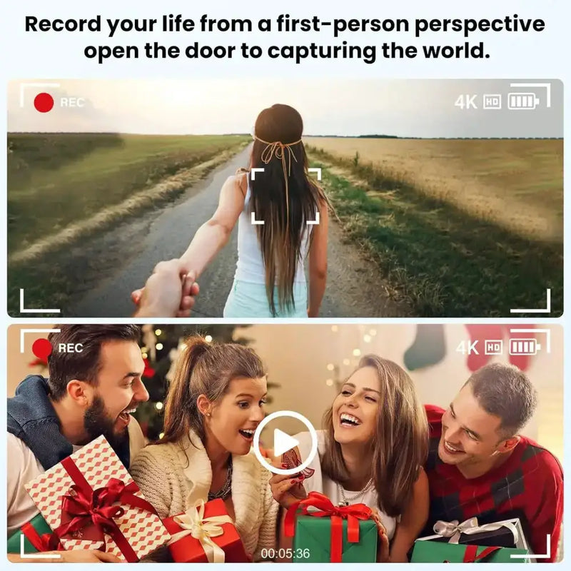 Smart AI Camera Glasses – 8MP HD, Photo/Video, Waterproof (5 types available) by Habicare