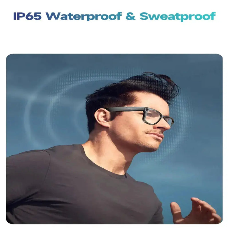 Smart AI Camera Glasses – 8MP HD, Photo/Video, Waterproof (5 types available) by Habicare