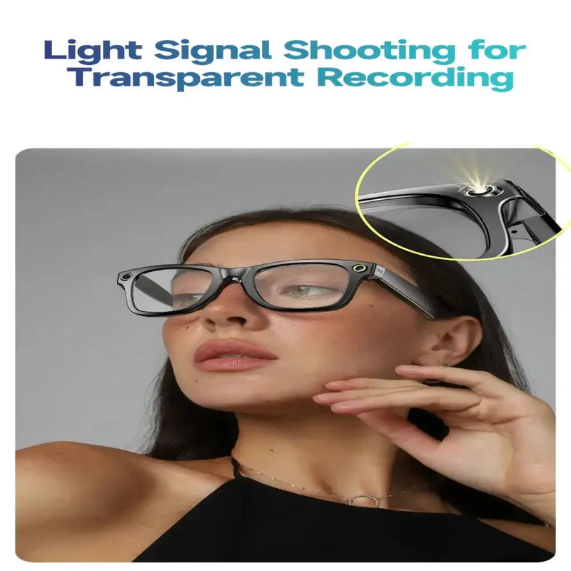Smart AI Camera Glasses – 8MP HD, Photo/Video, Waterproof (5 types available) by Habicare
