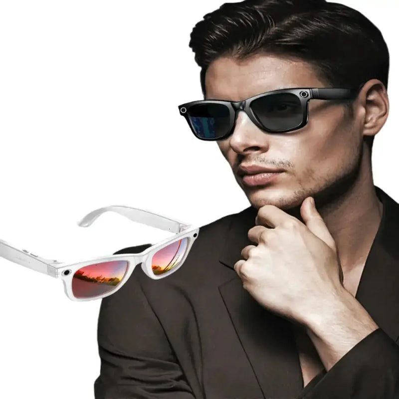 Smart AI Camera Glasses – 8MP HD, Photo/Video, Waterproof (5 types available) by Habicare
