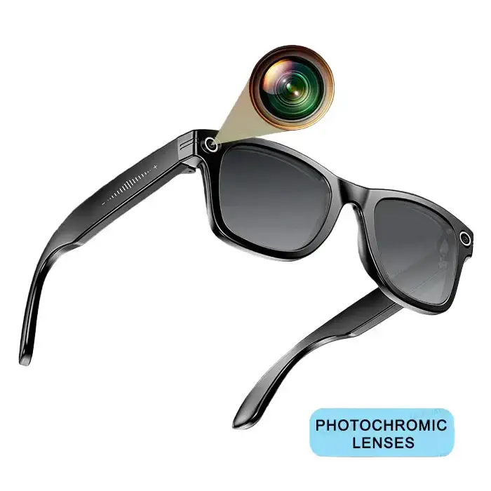 Smart AI Camera Glasses – 8MP HD, Photo/Video, Waterproof (5 types available) by Habicare