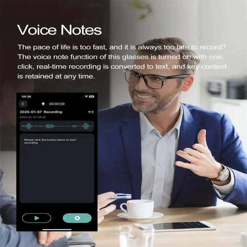 Smart AI Glasses – Bluetooth, Translation, Music & Calling (different models available) by Habicare