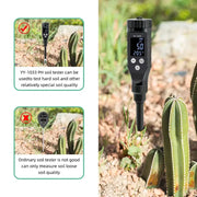 Smart Bluetooth Soil pH Meter 0–14 for Plants & Hydroponics by Habicare