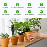 Smart Bluetooth Soil pH Meter 0–14 for Plants & Hydroponics by Habicare