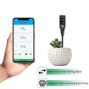 Smart Bluetooth Soil pH Meter 0–14 for Plants & Hydroponics by Habicare