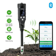 Smart Bluetooth Soil pH Meter 0–14 for Plants & Hydroponics by Habicare