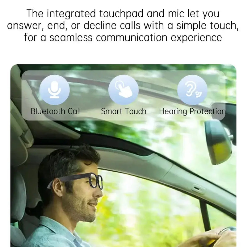 Smart Cycling Glasses – 8MP Camera, Bluetooth Calling, Translation by Habicare