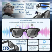 Smart Cycling Glasses – 8MP Camera, Bluetooth Calling, Translation by Habicare