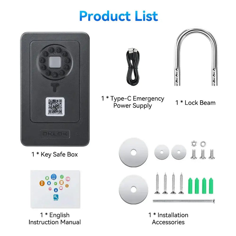 Smart Fingerprint Key Lock Box (different models available) by Habicare
