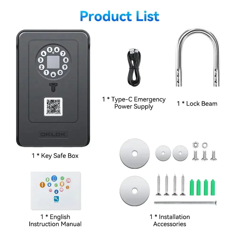 Smart Fingerprint Key Lock Box (different models available) by Habicare