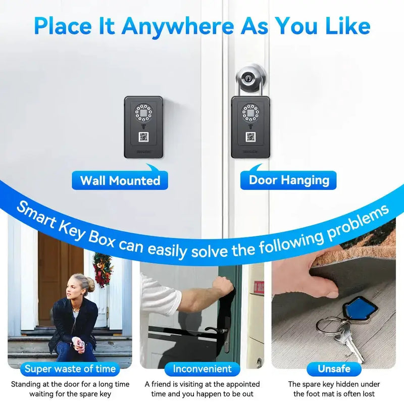 Smart Fingerprint Key Lock Box (different models available) by Habicare