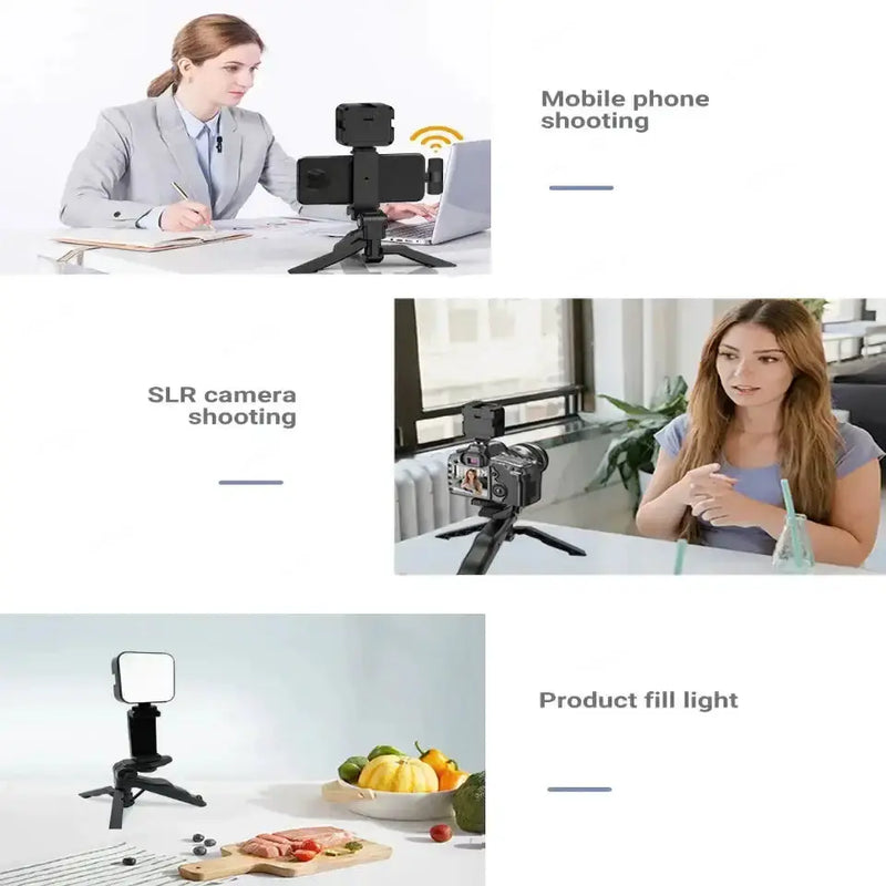 Smartphone Video Kit with Mic, LED Light & Tripod (2 types available) by Habicare